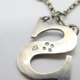 Early Victorian Sterling Silver Sherry 'S' Decanter Label Antique 1848 London