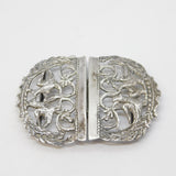 Sterling Silver Sweetheart Bird Nurses Belt Buckle Antique 1889 London