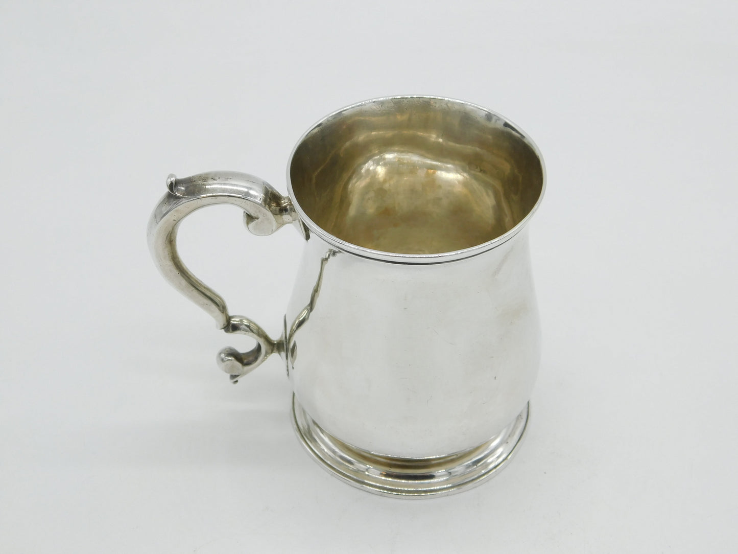 George II Sterling Silver Christening Mug Tankard Antique 1747 London
