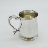 George II Sterling Silver Christening Mug Tankard Antique 1747 London