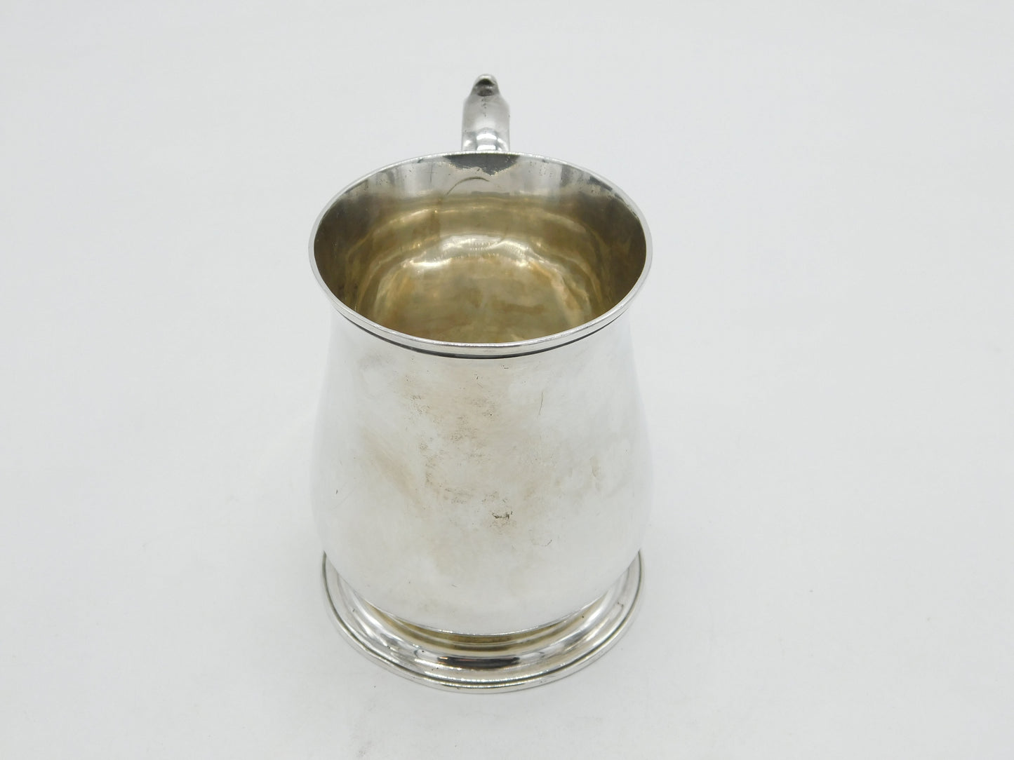 George II Sterling Silver Christening Mug Tankard Antique 1747 London