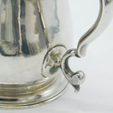 George II Sterling Silver Christening Mug Tankard Antique 1747 London