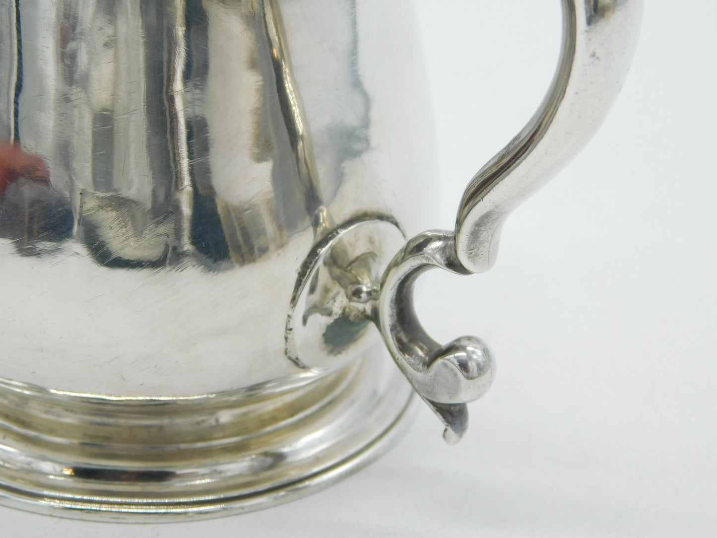 George II Sterling Silver Christening Mug Tankard Antique 1747 London