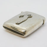 Sterling Silver Novelty Golf Golfing Interest Vesta Case Antique 1911 Birmingham