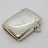 Sterling Silver Novelty Golf Golfing Interest Vesta Case Antique 1911 Birmingham