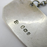George III Sterling Silver Sherry Decanter Label Antique 1795 London