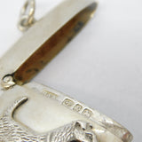 Victorian Sterling Silver Airedale Terrier Dog Vesta Case Antique 1897 Bham