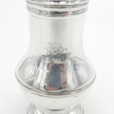 George II Sterling Silver Monogram Muffineer Sugar Caster Antique 1728 London