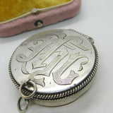 Sterling Silver IHC Communion Wafer 'Pyx' Box Mid-Century 1951 London Mowbray