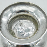George II Sterling Silver Monogram Muffineer Sugar Caster Antique 1728 London