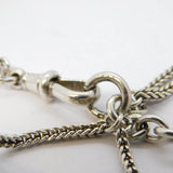 Victorian Sterling Silver Ladies Albertina Watch Chain Bracelet Antique c1860