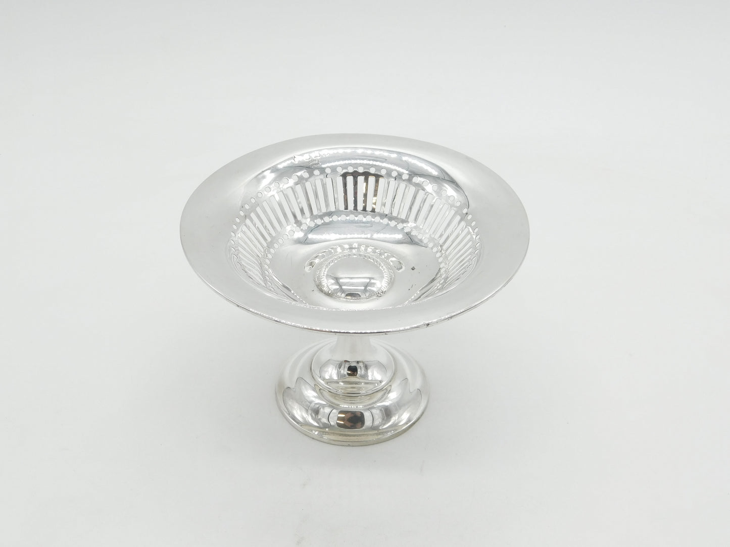Edwardian Asprey of London Sterling Silver Pierced Tazza Dish Antique 1908 Birmingham