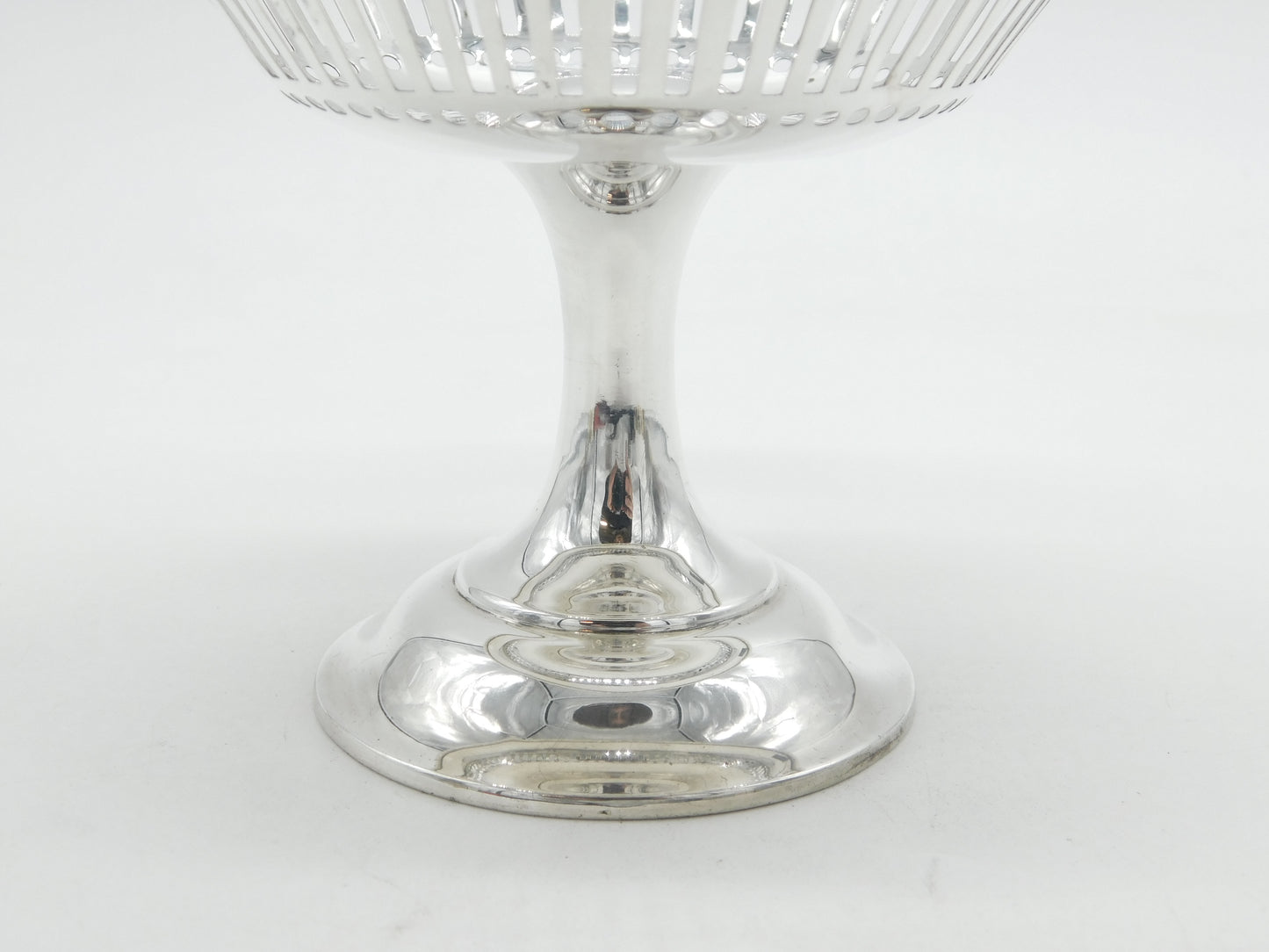 Edwardian Asprey of London Sterling Silver Pierced Tazza Dish Antique 1908 Birmingham