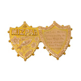 Victorian 9ct Yellow Gold Mizpah Sweetheart Brooch Pin Antique c1880