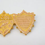 Victorian 9ct Yellow Gold Mizpah Sweetheart Brooch Pin Antique c1880