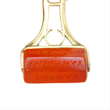 George III 9ct Gold Carved Carnelian Days of the Week Spinner Fob Antique c1790