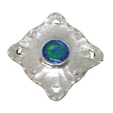 Liberty & Co. Ltd. Sterling Silver Enamel Arts & Crafts Brooch Antique 1913 Birmingham Art Deco