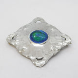Liberty & Co. Ltd. Sterling Silver Enamel Arts & Crafts Brooch Antique 1913 Birmingham Art Deco