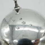 George III Pair of Sterling Silver Paw Foot Salt Cellars Antique 1770 London