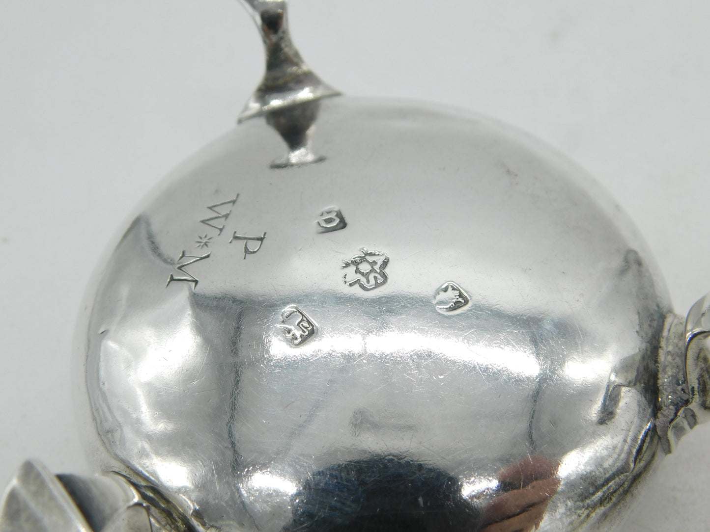 George III Pair of Sterling Silver Paw Foot Salt Cellars Antique 1770 London