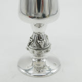 Sterling Silver Celtic Pattern Wine Goblet Chalice Vintage 1978 Birmingham