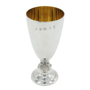 Sterling Silver Celtic Pattern Wine Goblet Chalice Vintage 1977 Sheffield