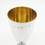 Sterling Silver Celtic Pattern Wine Goblet Chalice Vintage 1977 Sheffield