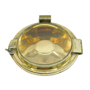 Sterling Silver Gilt & Glass Ecclesiastical Pyx Wafer Holder Antique 1913 Deco