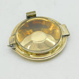 Sterling Silver Gilt & Glass Ecclesiastical Pyx Wafer Holder Antique 1913 Deco