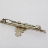 WWII-era Sterling Silver & Enamel Royal Artillery Sweetheart Brooch Antique