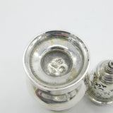 George II Sterling Silver Crested Muffineer Sugar Caster Antique 1750 London