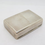 Sterling Silver Engine Turned Floral Snuff Box Vintage 1963 Birmingham