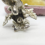 Victorian Cast Sterling Silver Eagle Form Teapot Finial c1850 London Antique