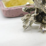 Victorian Cast Sterling Silver Eagle Form Teapot Finial c1850 London Antique