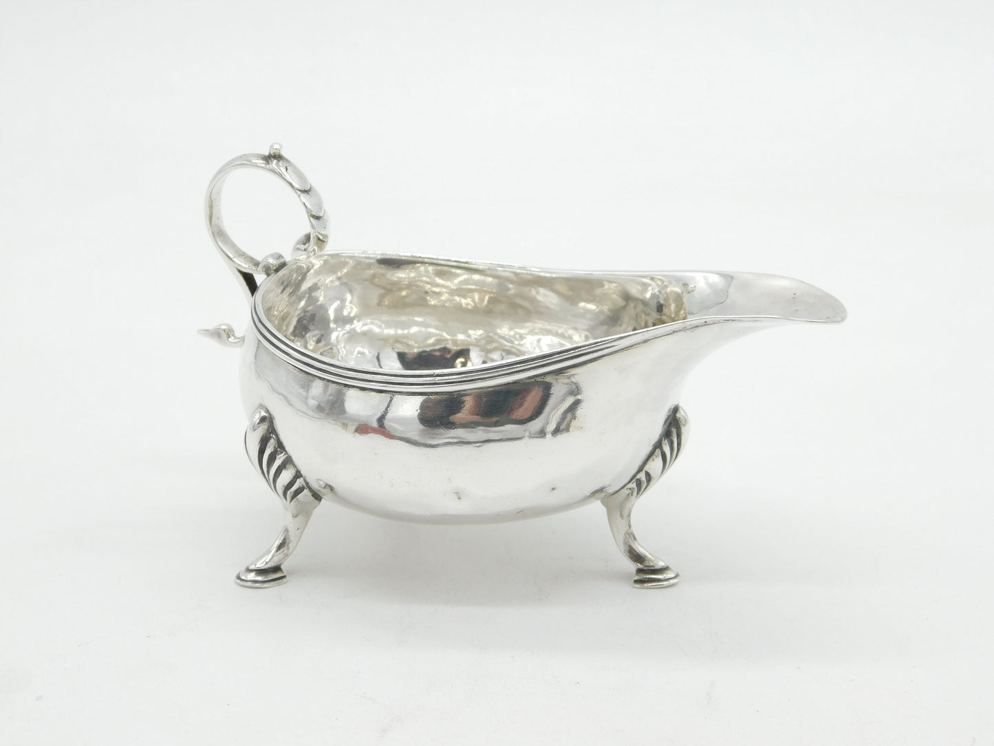 George III Provincial Sterling Silver Sauce Boat Antique c1795 Newcastle