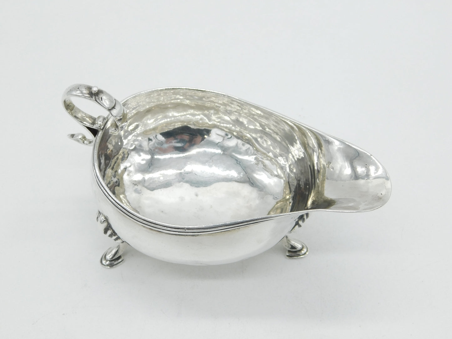 George III Provincial Sterling Silver Sauce Boat Antique c1795 Newcastle