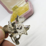 Victorian Cast Sterling Silver Eagle Form Teapot Finial c1850 London Antique