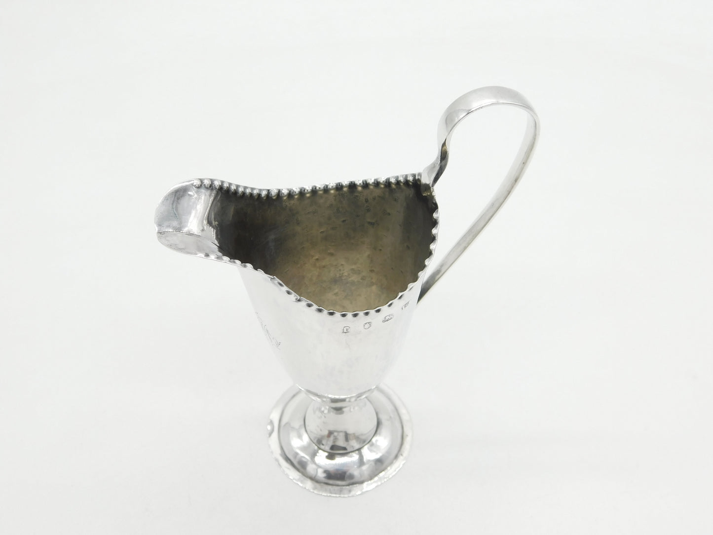 George III Sterling Silver Pedestal Cream Jug Antique 1781 London