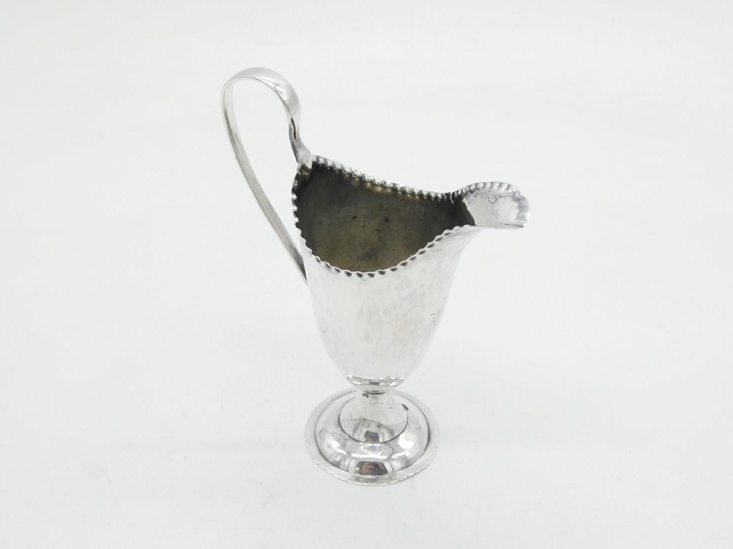 George III Sterling Silver Pedestal Cream Jug Antique 1781 London