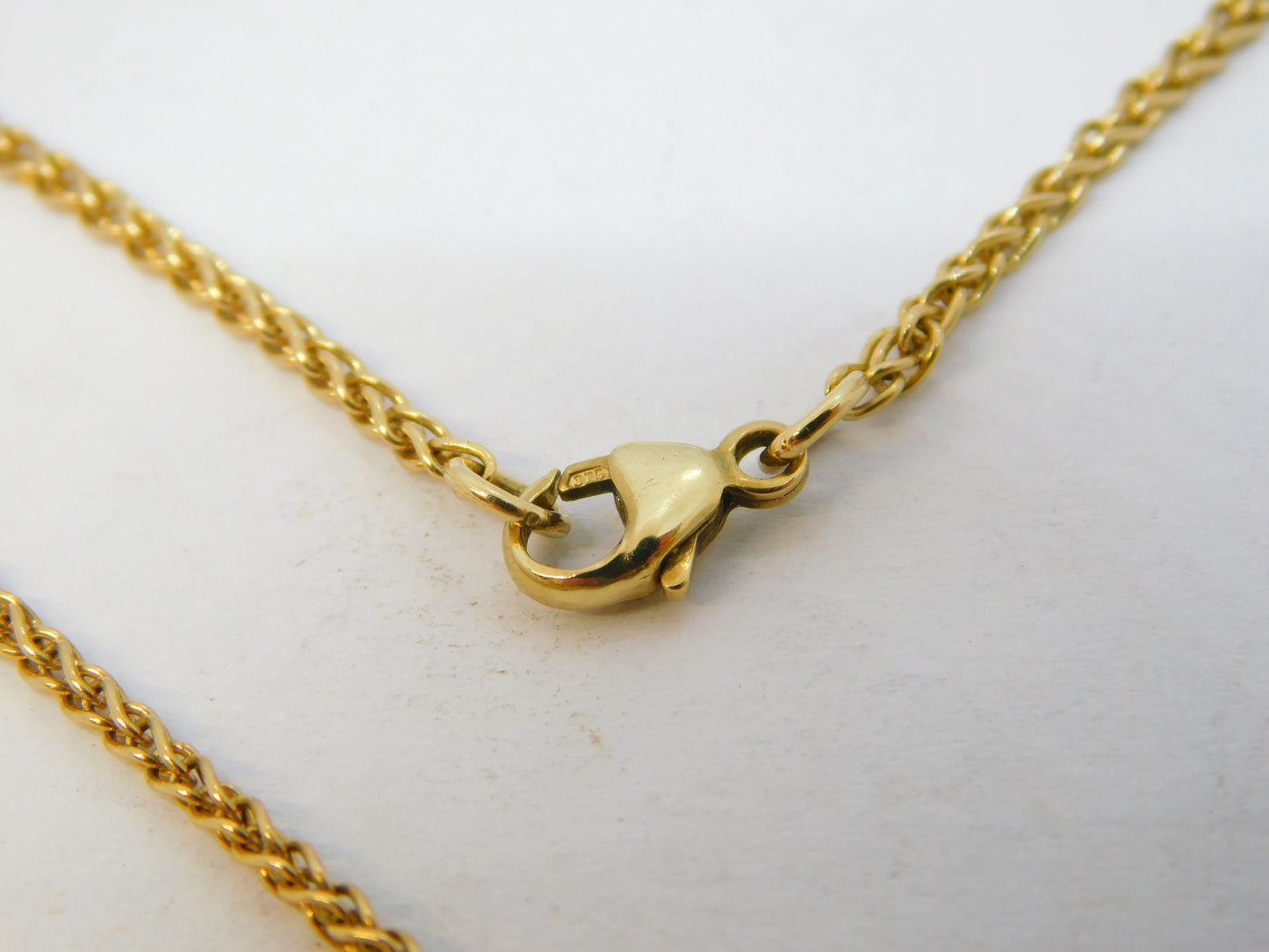 Edwardian 15ct Yellow Gold Seed Pearl Set Floral Pendant Necklace Antique c1910