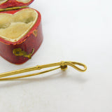 Victorian 18ct Yellow Gold Hunting Crop Stock Pin or Brooch Antique c1900