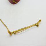 Victorian 18ct Yellow Gold Hunting Crop Stock Pin or Brooch Antique c1900
