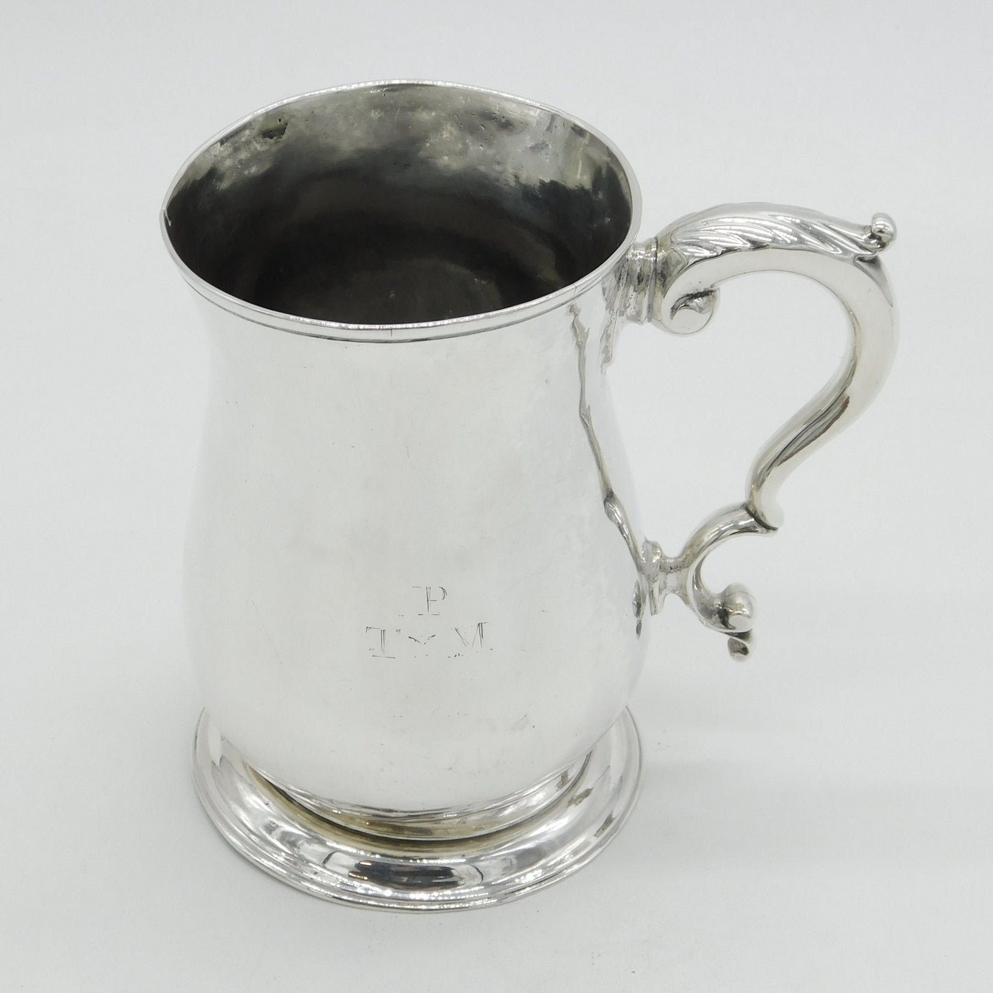 George III Sterling Silver Pint Tankard Antique 1763 London Francis Crump
