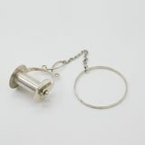 Victorian Silver Plated Sewing Wool Spoon Bangle Bracelet Antique c1880