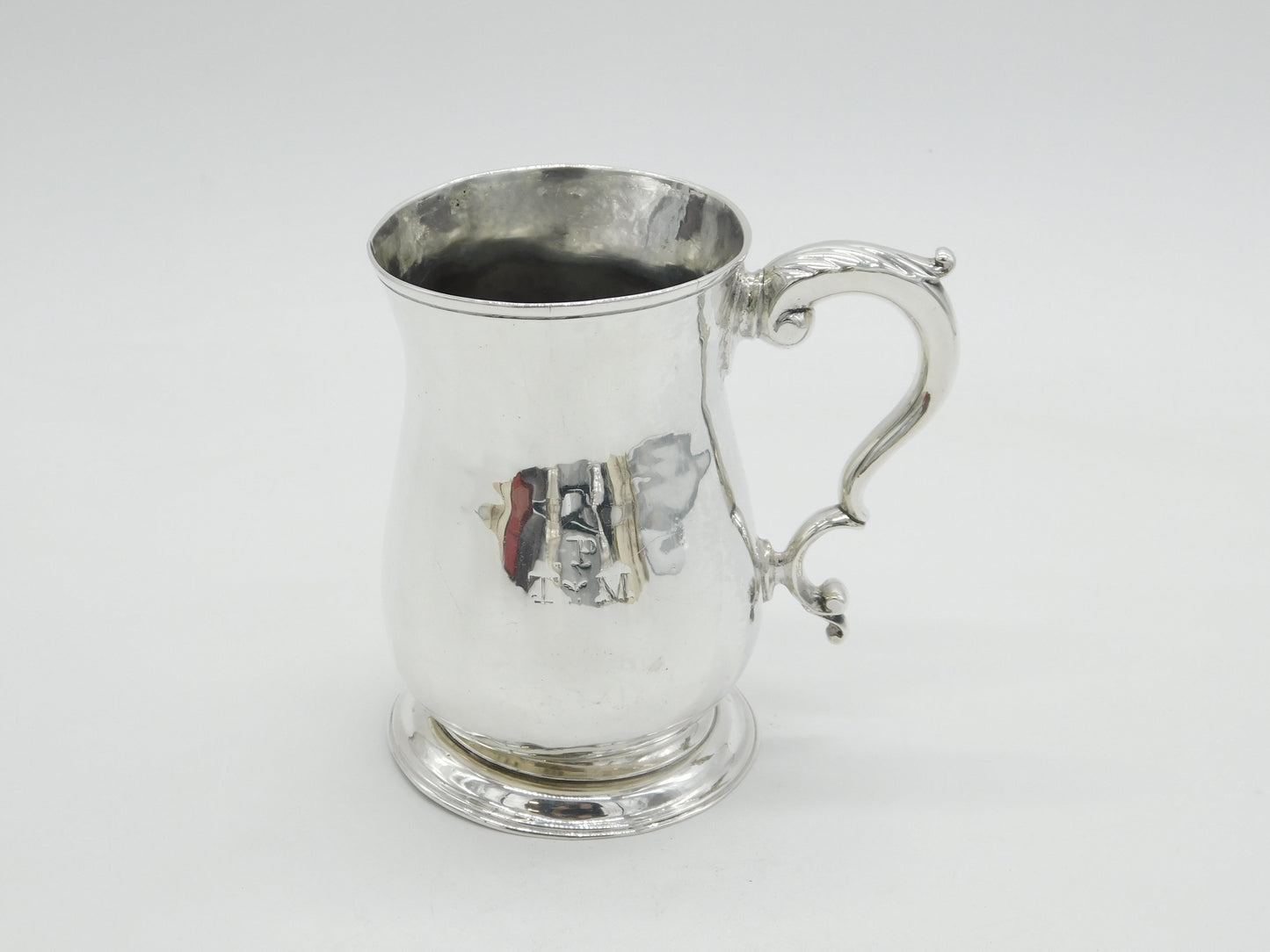 George III Sterling Silver Pint Tankard Antique 1763 London Francis Crump
