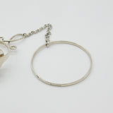 Victorian Silver Plated Sewing Wool Spoon Bangle Bracelet Antique c1880