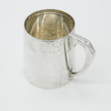 Sterling Silver Half Pint Tankard Christening Mug Antique 1913 Birmingham Deco