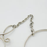 Victorian Silver Plated Sewing Wool Spoon Bangle Bracelet Antique c1880