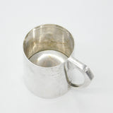 Sterling Silver Half Pint Tankard Christening Mug Antique 1913 Birmingham Deco