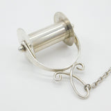 Victorian Silver Plated Sewing Wool Spoon Bangle Bracelet Antique c1880